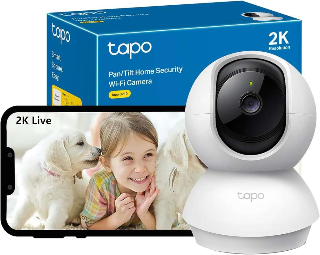 Tapo C210 2K (3MP) 360° C210 Indoor WiFi Surveillance Camera