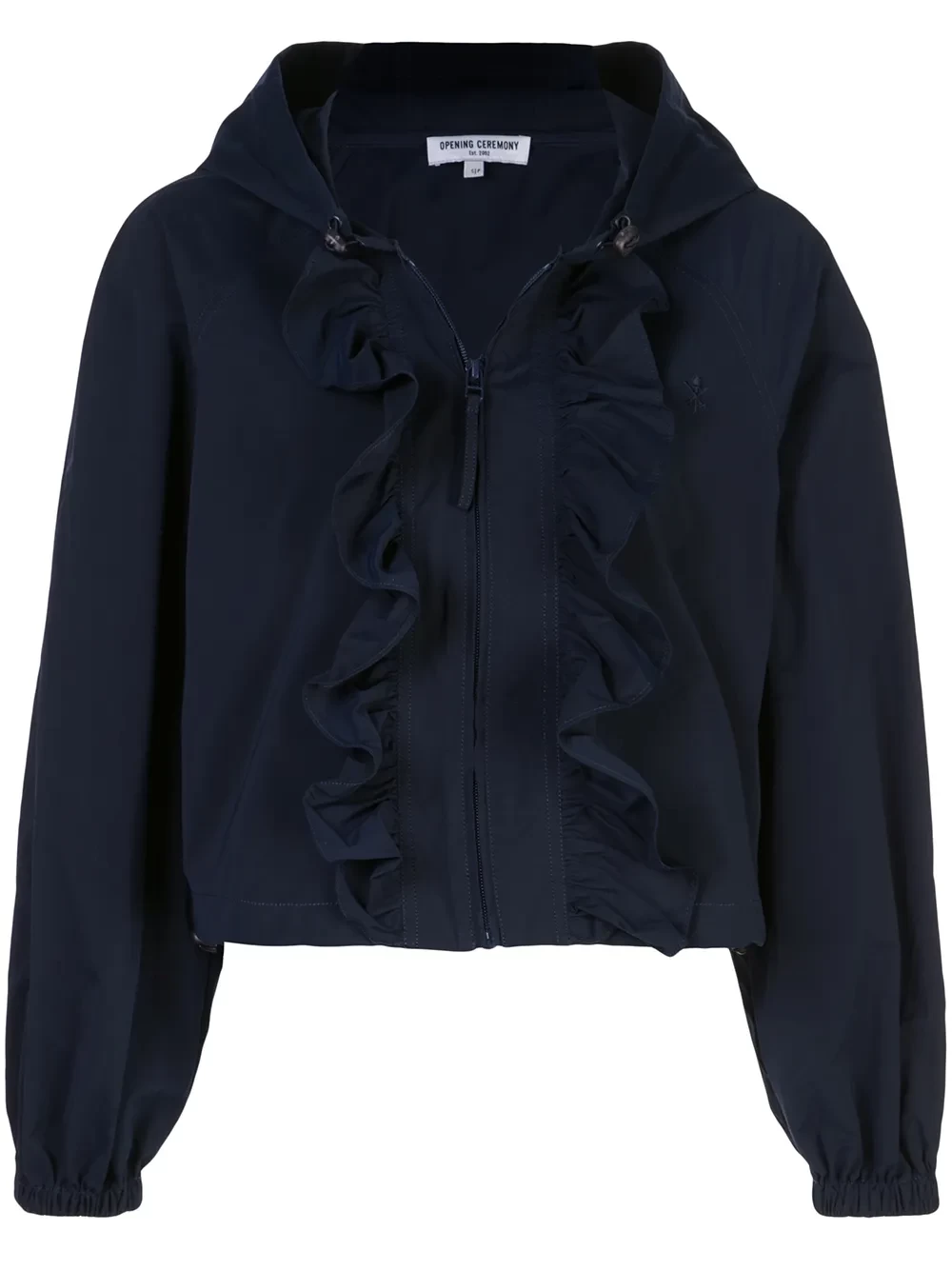 Opening Ceremony ruffled "Blue" windbreaker